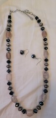 Vtg Lot 10 Costume Fashion Jewelry Quartz Faux Pearl Earrings Necklaces Estate