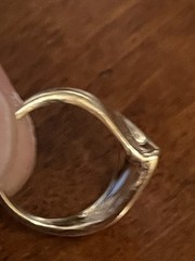 Vintage 14KT Yellow Gold Ring 4.8 Grams Free Form Wave Domed – Size 4