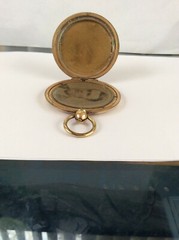 Antique Victorian Landscape Towne Scene PHOTO LOCKET – c.1860
