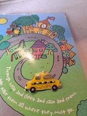 Vtg Hallmark Pin Pairs Mom’s Taxi And School Children Push Pins NWT New On Card