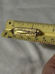VTG Signed Arthur Pepper MODE ART Bar Brooch – Estate 1.5″ Gold tone