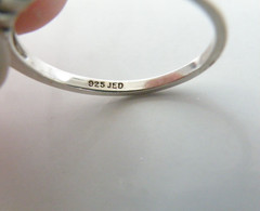 Vintage Sterling Silver 925 Diamonique CZ Stack Band Ring Size 9