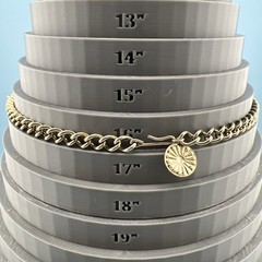 Vintage Collar Necklace Gold Tone Leaf Link Textured Layered Chunky Retro 16″