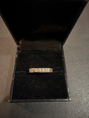 Antique 14K Yellow Gold Diamonds Ring Size: 5.25