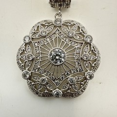 Joseph Esposito Necklace Art Deco Sterling Silver Magnetic Interchangeable 925