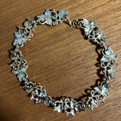 Vintage Sarah Coventry Ivy Leaf Choker Necklace Leaf Leaves Silver Tone