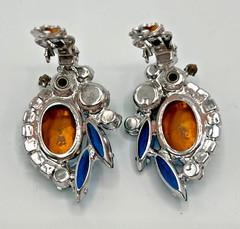 JULIANA D&E Parure Blue Heliotrope Olivine Accents Reference #1199 & 5474