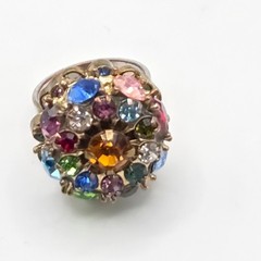 Vintage Rhinestone Cocktail Ring