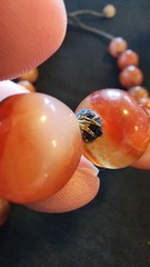 Antique 18″ SouthEast Asian Beaded Carnelian Hand Strung Graduated Bead Necklace