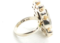 Nicky Butler Ring 925 Sterling Silver Green Rutilated Quartz Peridot Designer