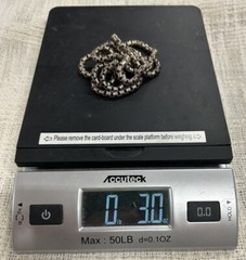 Vintage 36in 925 Sterling Silver Box Chain Necklace