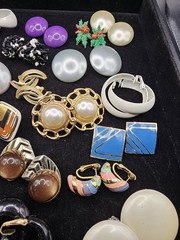 Vintage Earring Lot Colorful Mixed Styles Vintage Jewelry Lot 25+ Pair