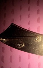 Vintage Trifari MCM Black & White Enamel & Gold Tone Abstract Brooch Art Deco 3″