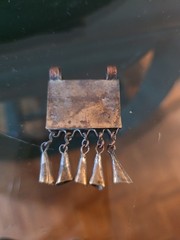 Antique Middle Eastern Silver Alloy Unique Pendant