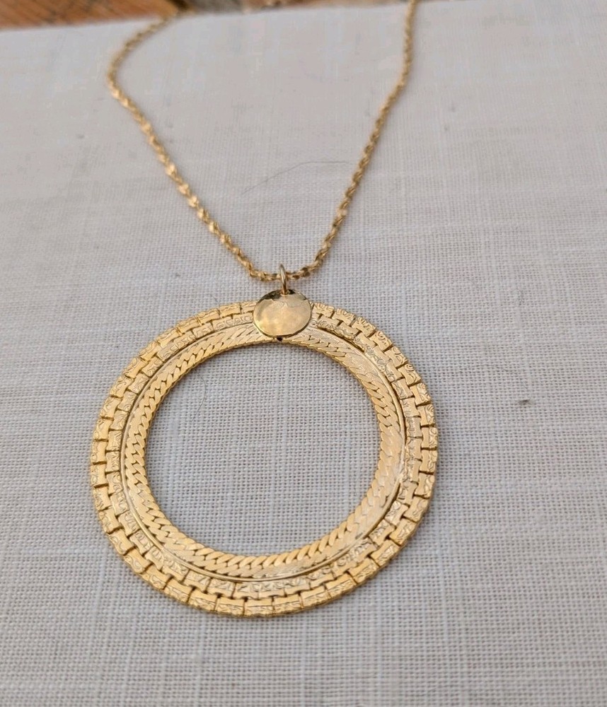 ALEX AND ANI GOLD Circle necklace