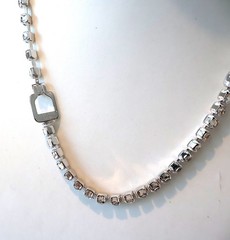 Eisenberg Rhinestone Vintage Necklace 16″ Excellent Condition N326