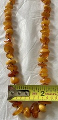 Baltic Amber Necklace Rare Egg Yolk Honey Cognac Yellow Butterscotch VTG 62.4g