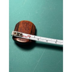 Vintage Polished Wood Scarf Clip Gold Tone Hinged Ring Brown Grain Accessory