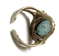 Vintage Russian Hand Painted Enamel Rings 3 Variation Finift Technique #94,96,97