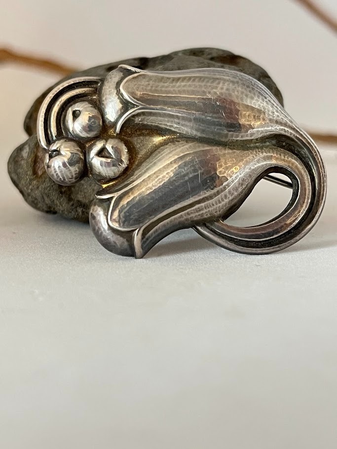 Georg Jensen Sterling Silver Tulip Brooch No. 100B