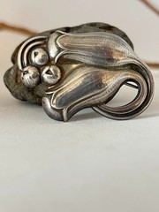 Georg Jensen Sterling Silver Tulip Brooch No. 100B