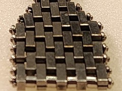 VTG Jacob Bengel Chrome Art Deco Brickwork L 16.5 Pre-owned