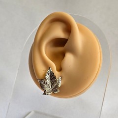 Vtg Sterling Silver Floral Earrings 3.25g Fine Jewelry Leaf Screw-Backs