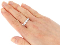 Vintage 1.16Ct Diamond and 18k Yellow Gold Five Stone Ring Circa 1950