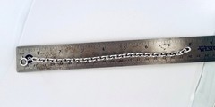 Vintage Sterling Silver 925 Heavy 5.2mm Rolo Chain Bracelet 28.2g 7.5″