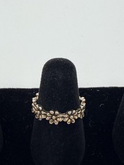 Vintage Estate Custom Jewelry Ring Lot, 8 Rings With Heart Shape Case