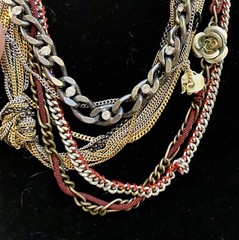 Juicy Couture Vintage Victorian Look Longer Layered Necklace W/details!!!!