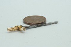 UNUSUAL ANTIQUE 18K GOLD STEEL SWORD CHARM / FOB c1800’s