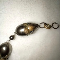 VTG Art Deco Necklace Machine Age Botanical German Modernist J. Bengel School