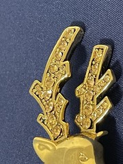 Festive Gold Tone Reindeer Brooch Crystal Encrusted Antlers