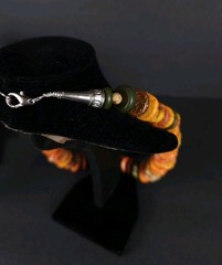 Vintage “Yellow Turquoise” Graduated Disc Beaded Natural Stone Necklace Bracelet