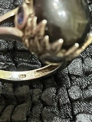 Signed STS Chuck Clemency Sterling Silver “Gems Out of Africa” Ring Size 9