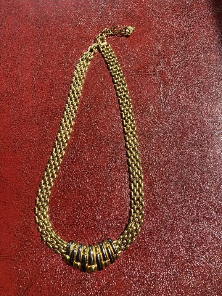 Vintage LANVIN GERMANY GOLD TONE CHOKER authentic