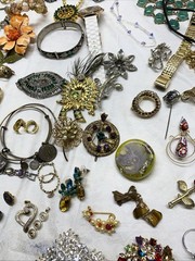Lot Of Antique/Costume Jewelry