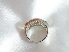Victoria Wieck Sterling Silver 925 Channel Set Yellow CZ Ring Size 8