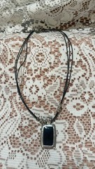 Vintage Premier Jewelry Necklace with Black Pendant