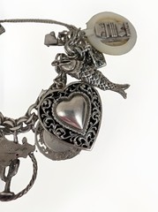DANECRAFT Sterling Charm Bracelet 14 Charms 110g