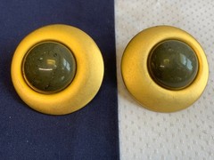 Vtg Clip-On Earring Lot Costume Jewelry Richelieu Lisner Monet Marvella Enamel