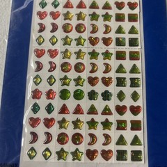 Vintage 1980s/90s Fancy Sticker Earrings Stick on Earring, 64 Total