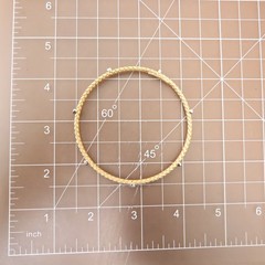 JCM Jewelry bracelet 18K yellow gold clad 925 sterling silver DMQ station 7.25in