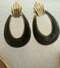 Lot of 16 Vintage Estate Sale Costume Jewelry Earrings with Backs