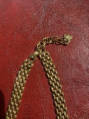 Vintage LANVIN GERMANY GOLD TONE CHOKER authentic