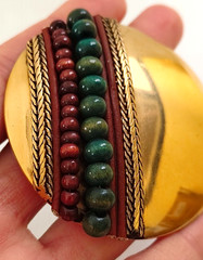 Vintage Jean-Louis Scherrer Paris Signed Beaded Brooch Pin
