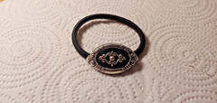 Sterling Silver (925) Bracelet and Pony Tail Tie with Silver Clasp