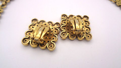 Vintage Metropolitan Museum of Art MMA Woven Celtic Knot Necklace & Clip Earring