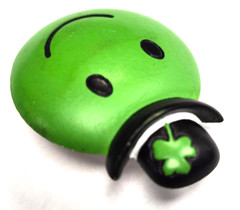 Vintage 90’s Hallmark Cards St Patrick’s Day ” HAPPY FACE ” Holiday Pin / Brooch